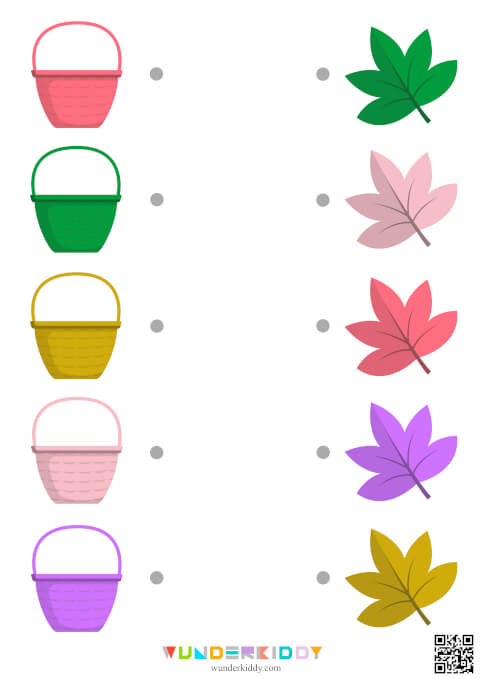 Autumn Leaves and Baskets Color Match - Image 3