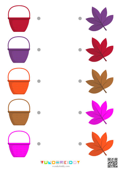 Autumn Leaves and Baskets Color Match - Image 5