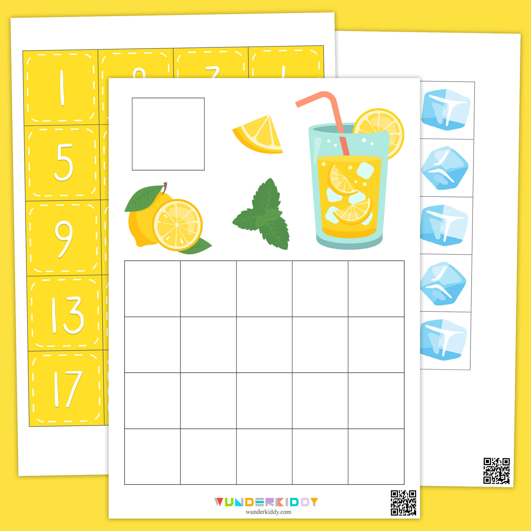 Summer Lemonade Ice Cubes Math Activity
