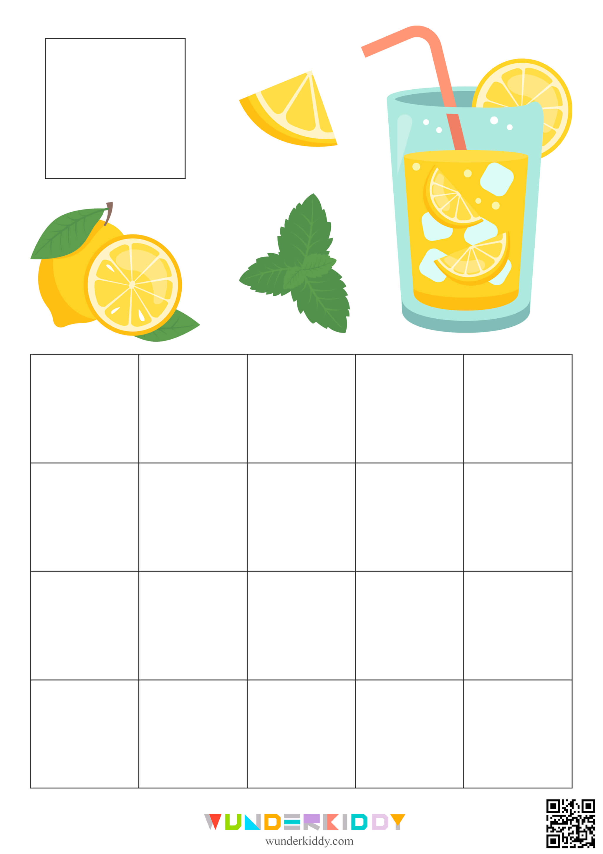 Summer Lemonade Ice Cubes Math Activity - Image 2