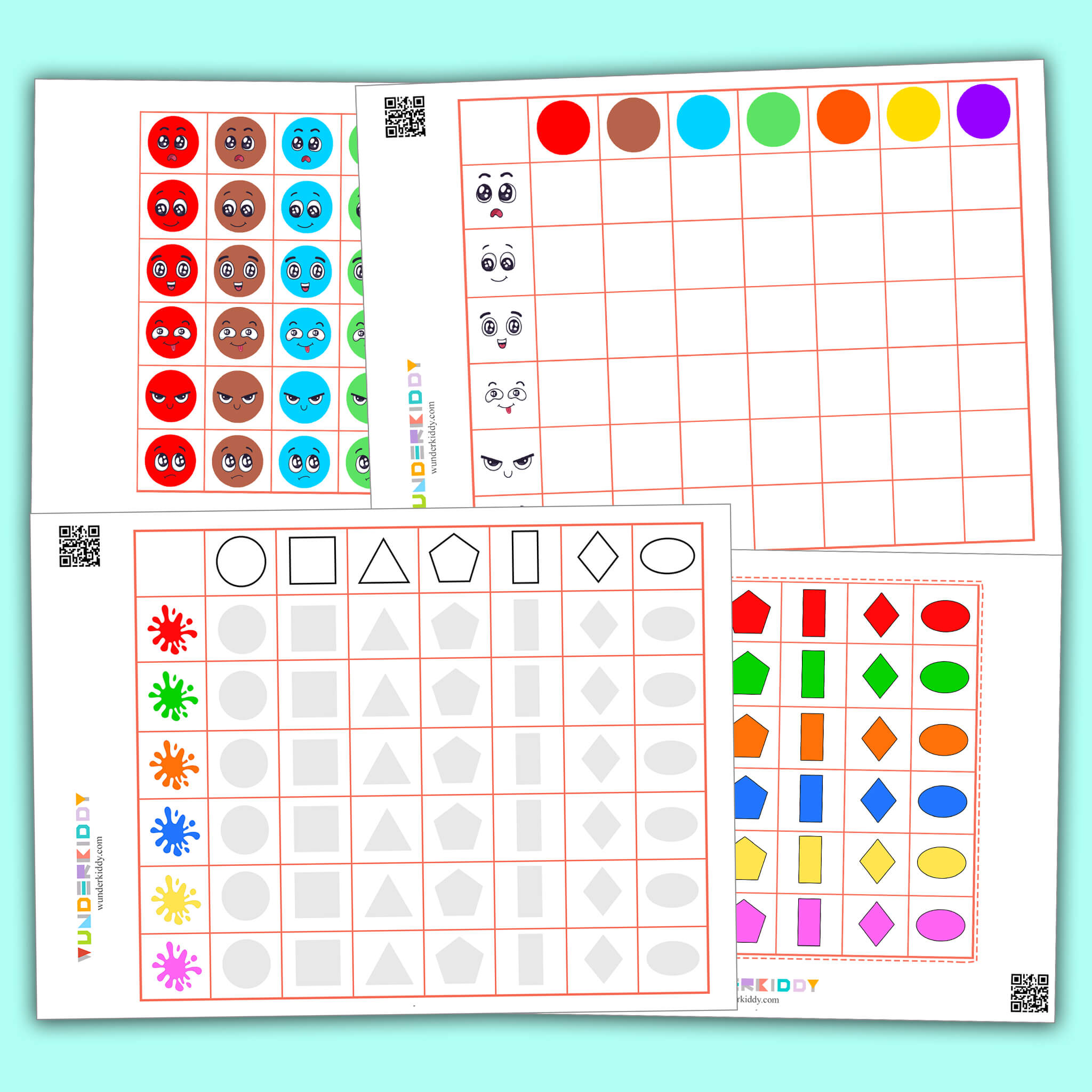 Logic Tables to Learn Shapes and Colors in Kindergarten