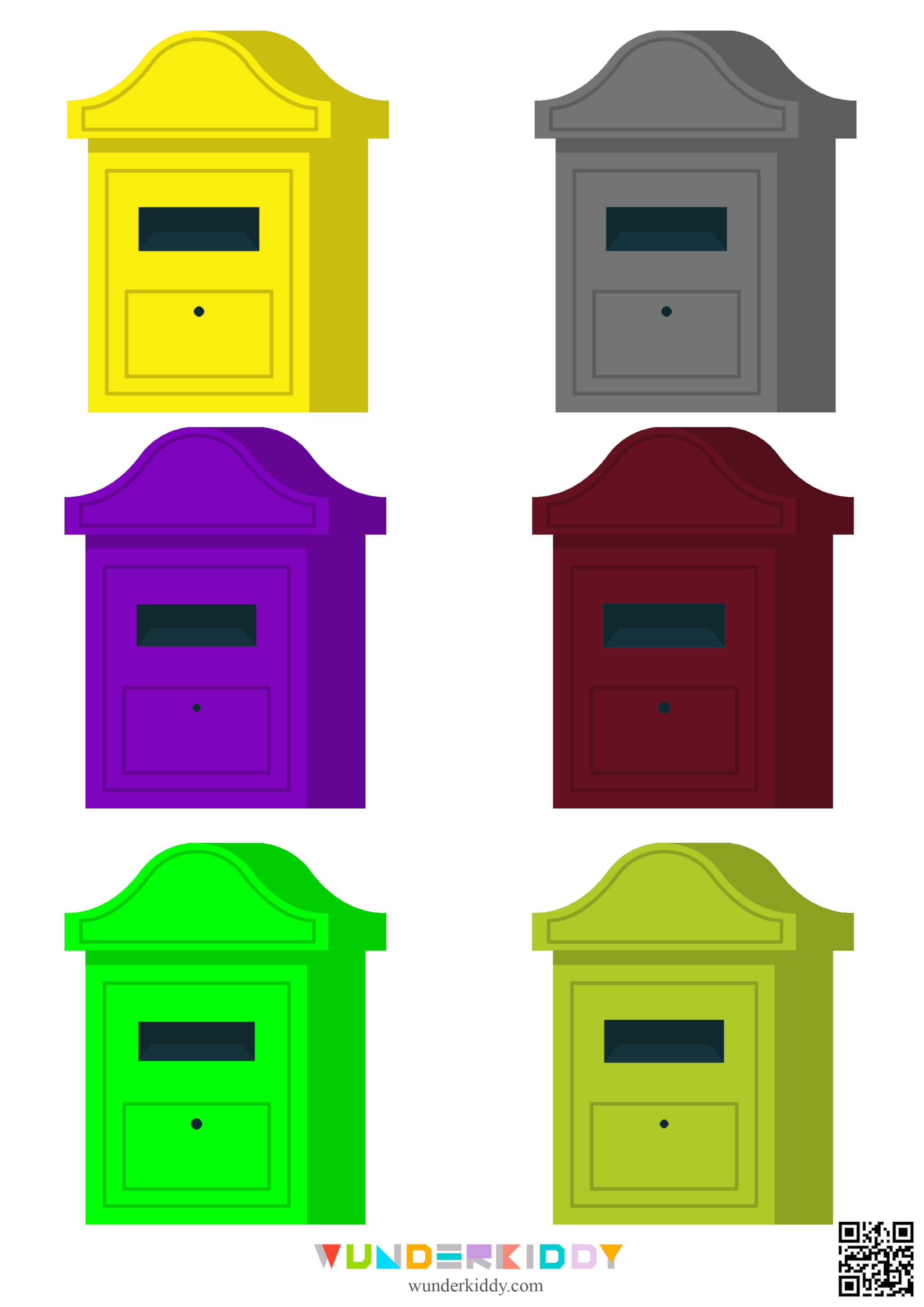 Mailbox Color Sorting Worksheet - Image 3