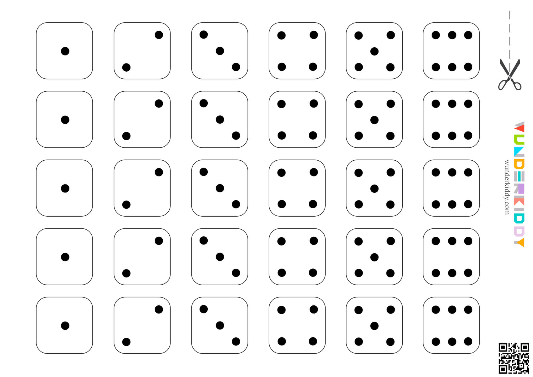 Match the Dice Preschool Math Activity - Image 3