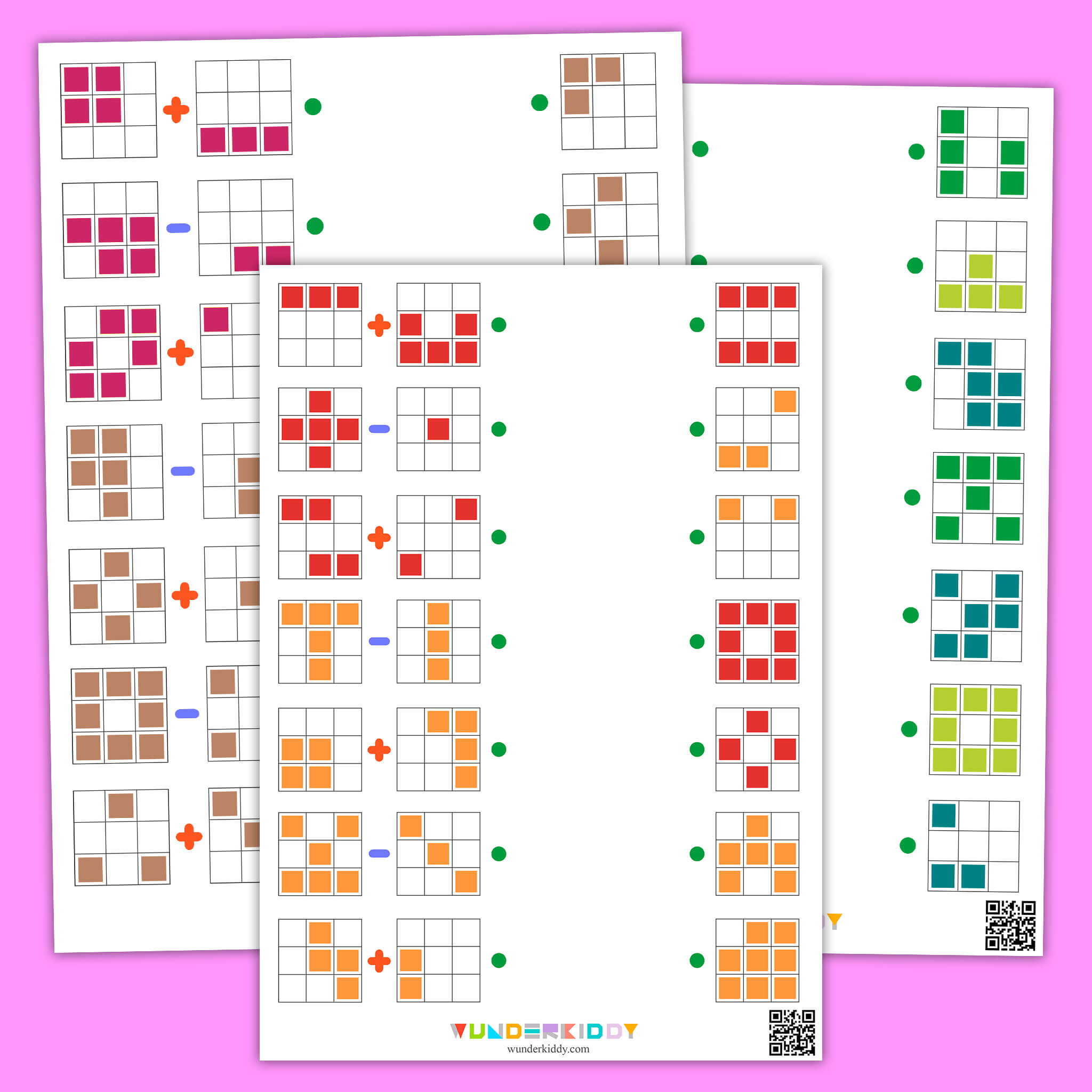 Math Blocks Logic Puzzle Worksheet