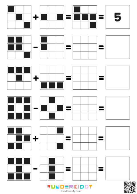 Fun Grid Math Puzzles - Image 2