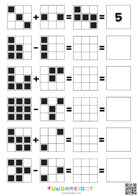 Fun Grid Math Puzzles - Image 5