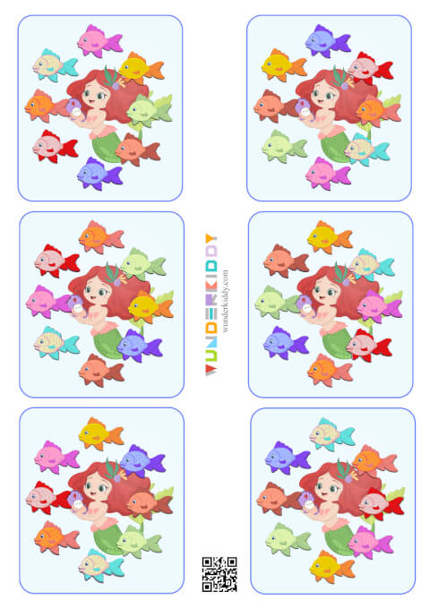 Mermaid and Fish Match Activity - Image 5