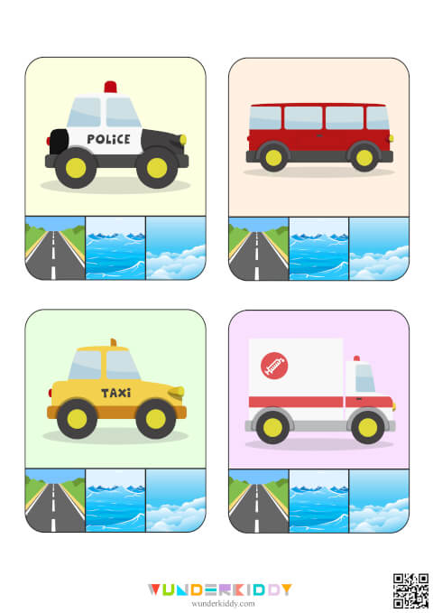 Transportation Match Up Worksheet - Image 2