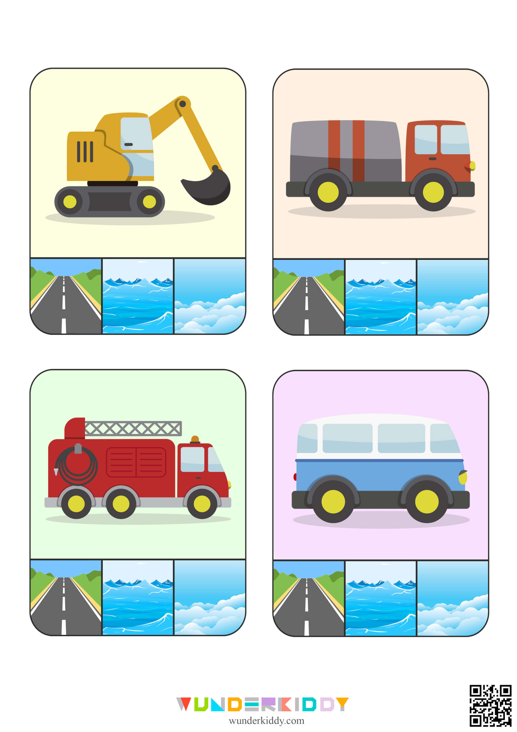Transportation Match Up Worksheet - Image 4