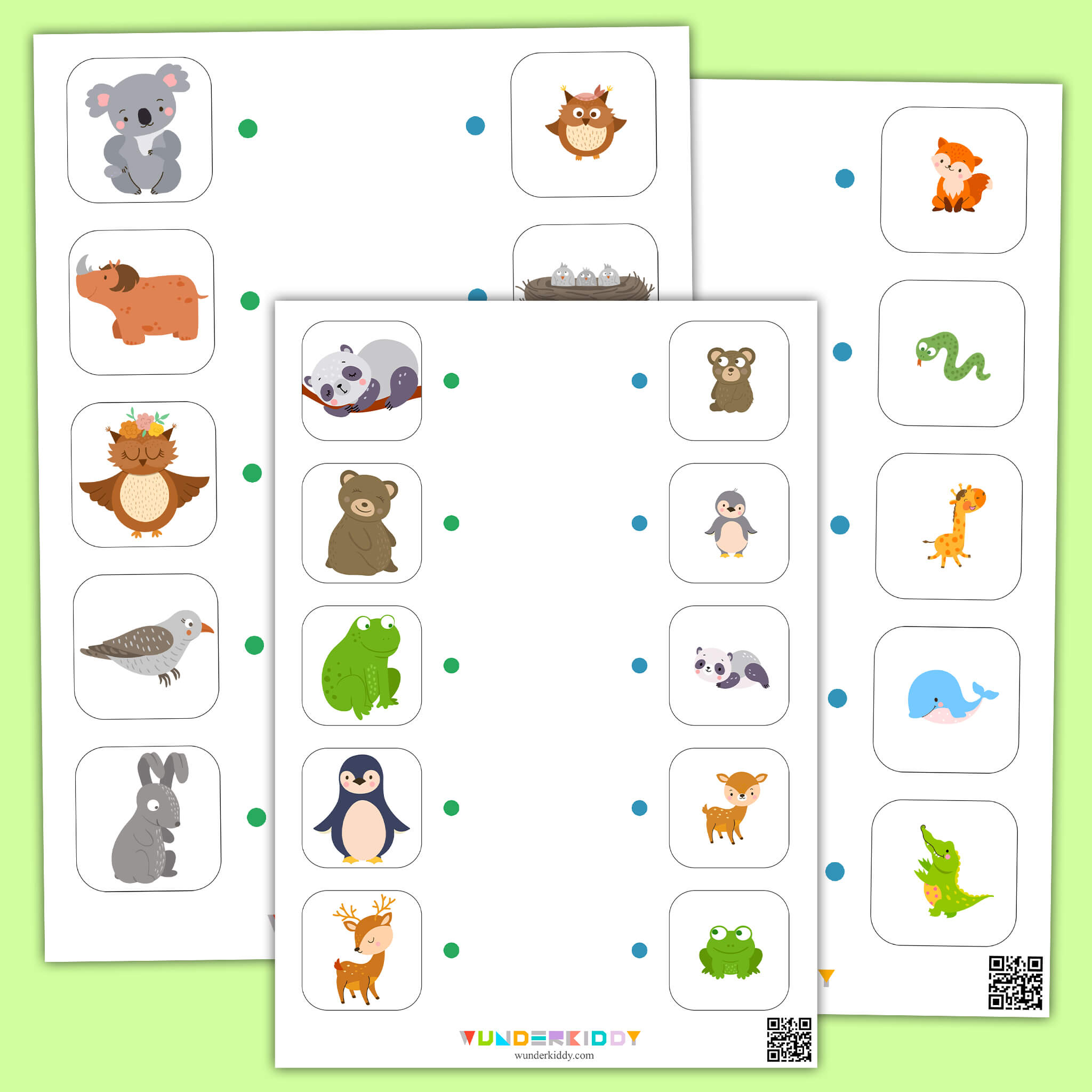 Mommy & Baby Animals Matching Activity