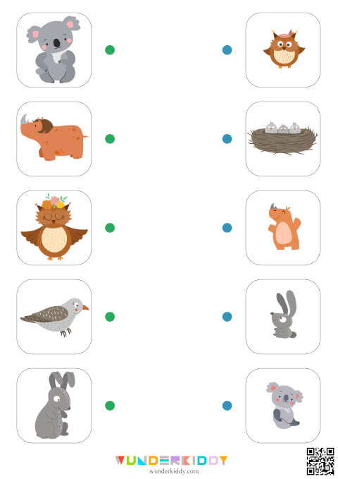 Mommy & Baby Animals Matching Activity - Image 3