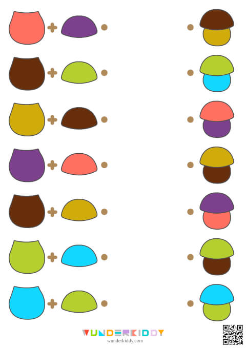 Mushroom Color Matching Logic Activity - Image 3