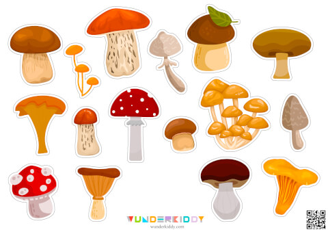 Mushrooms File Folder Game - Image 3