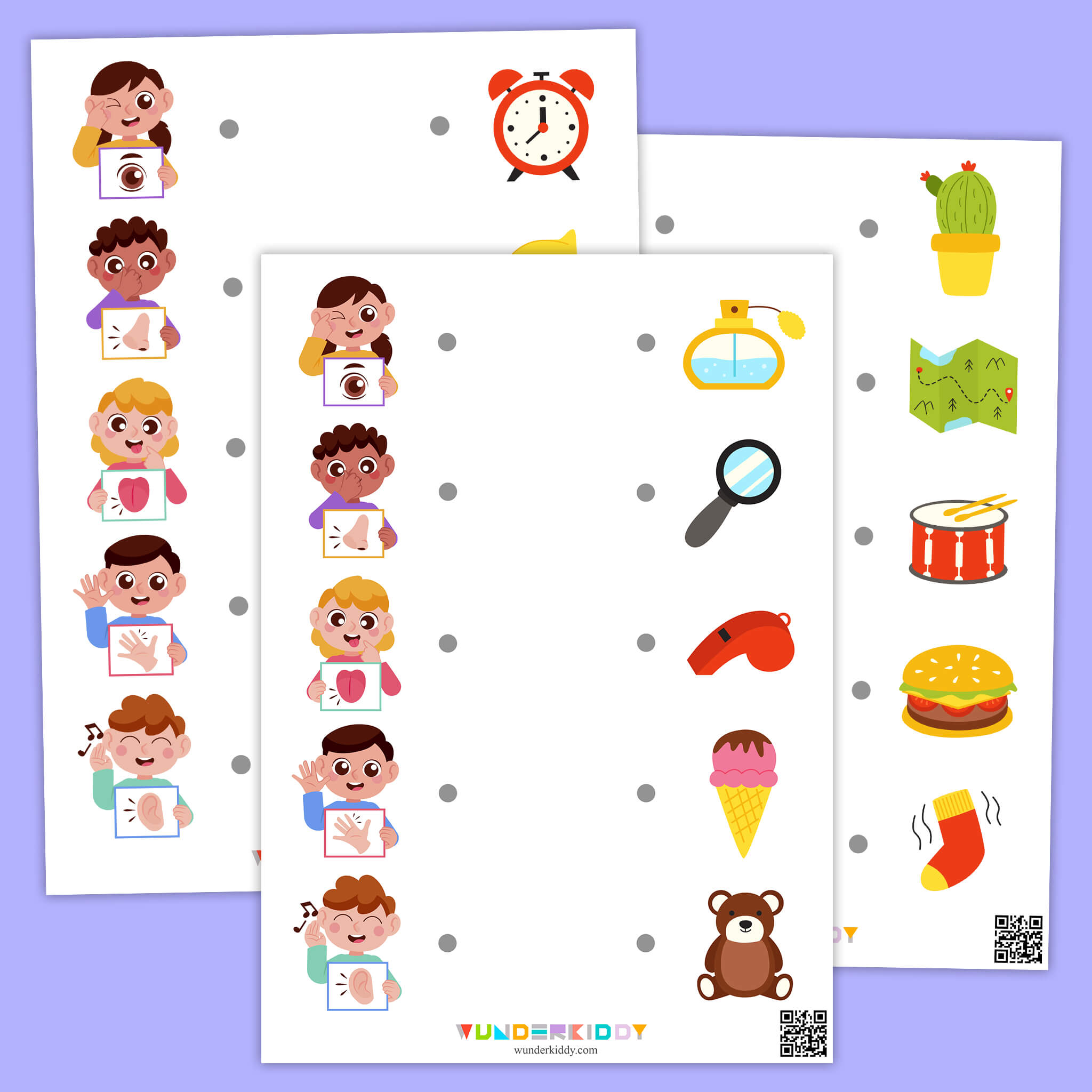 My Five Senses Worksheets