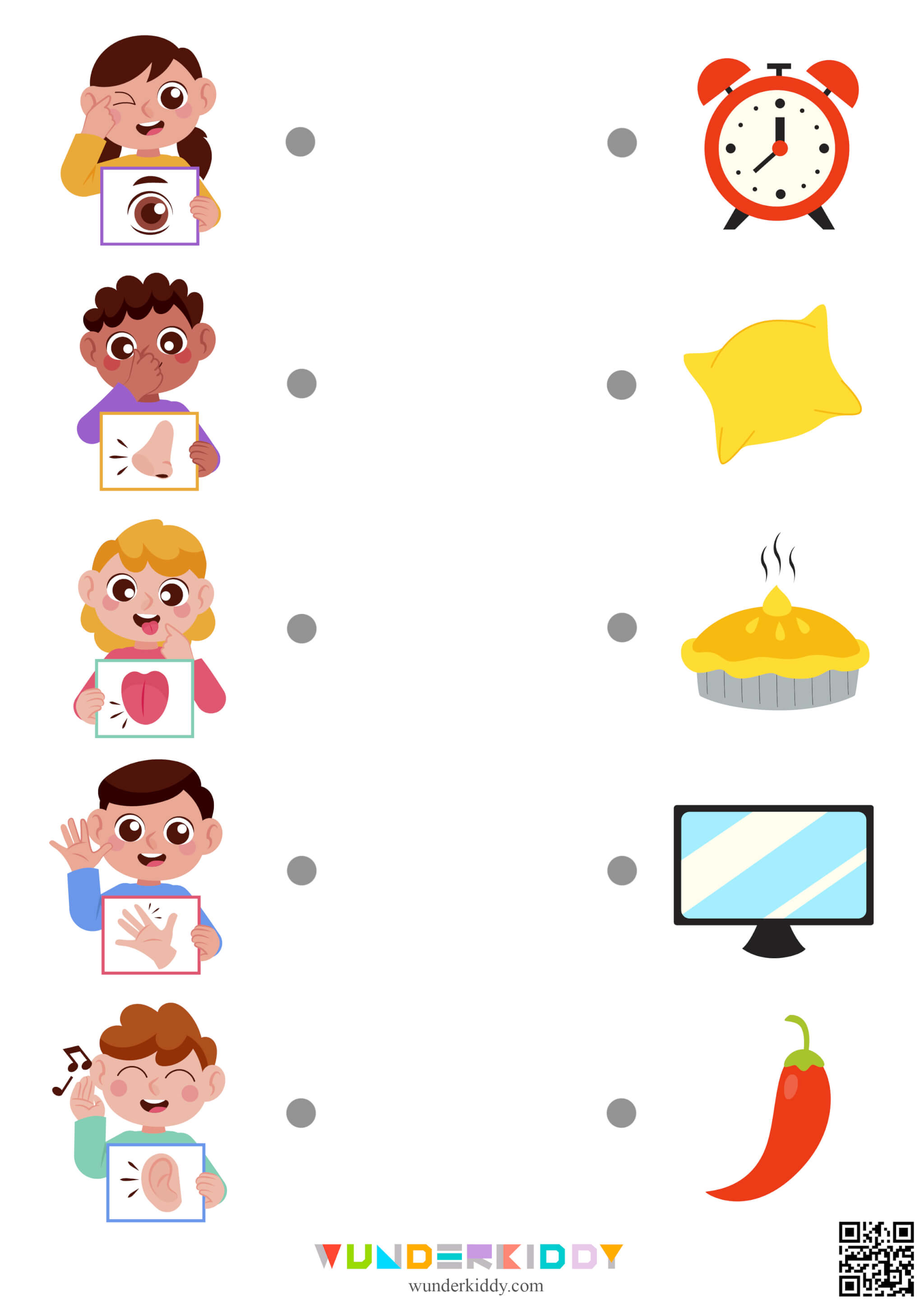 My Five Senses Worksheets - Image 3