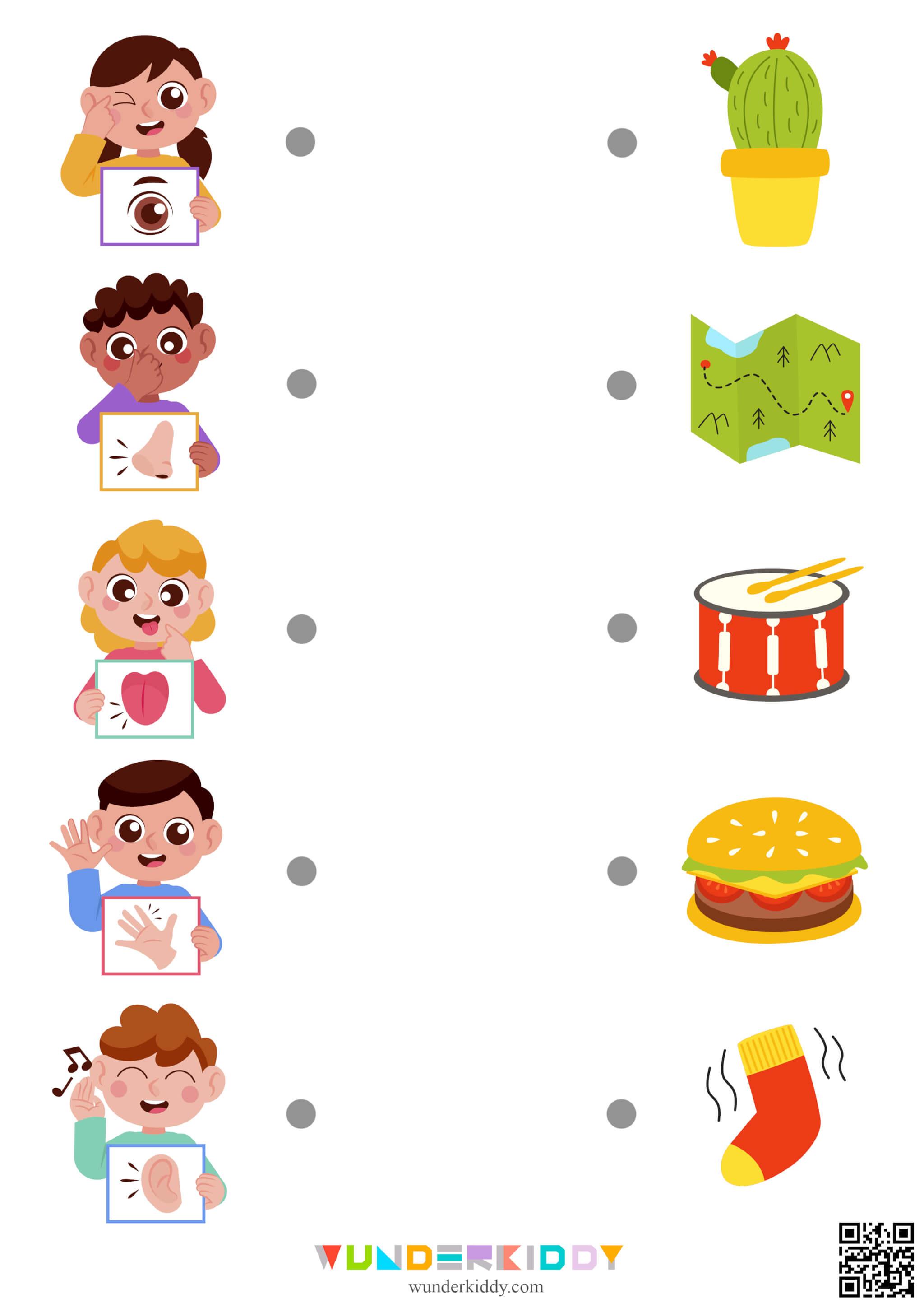 My Five Senses Worksheets - Image 4