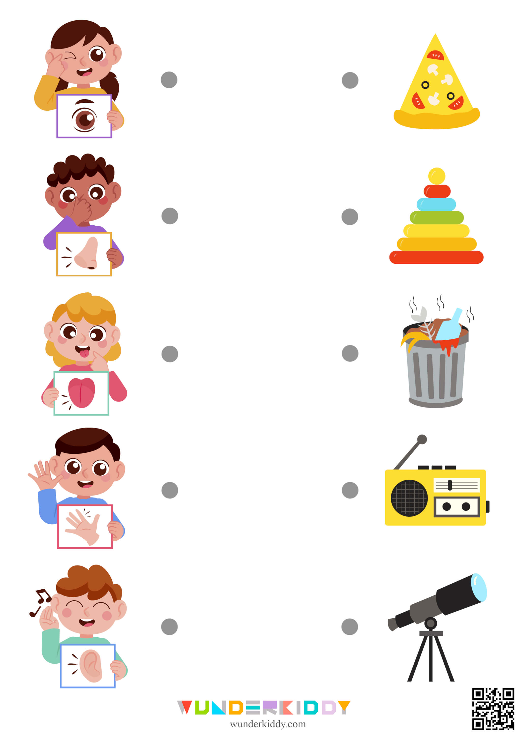 My Five Senses Worksheets - Image 5