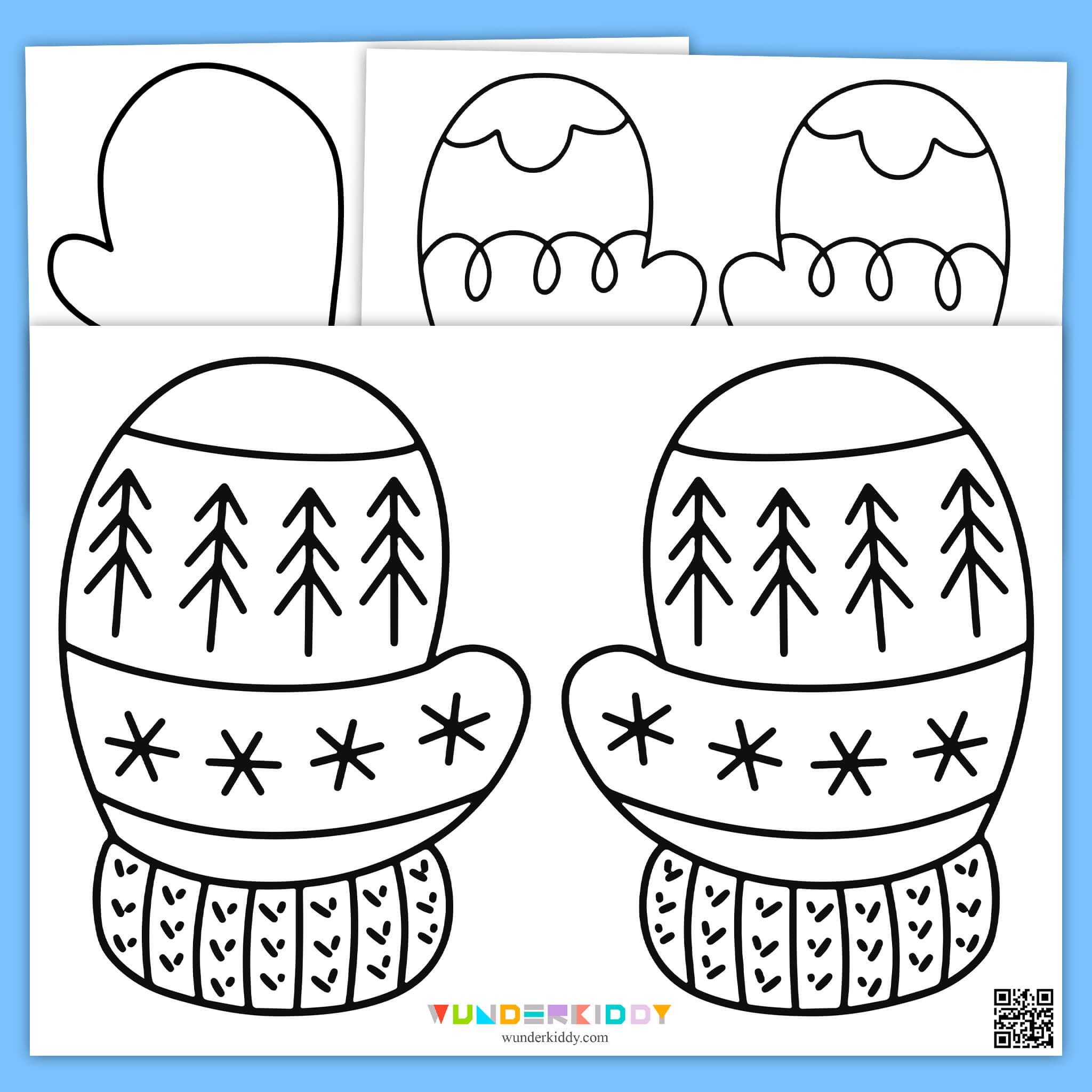 My Mittens Coloring Page