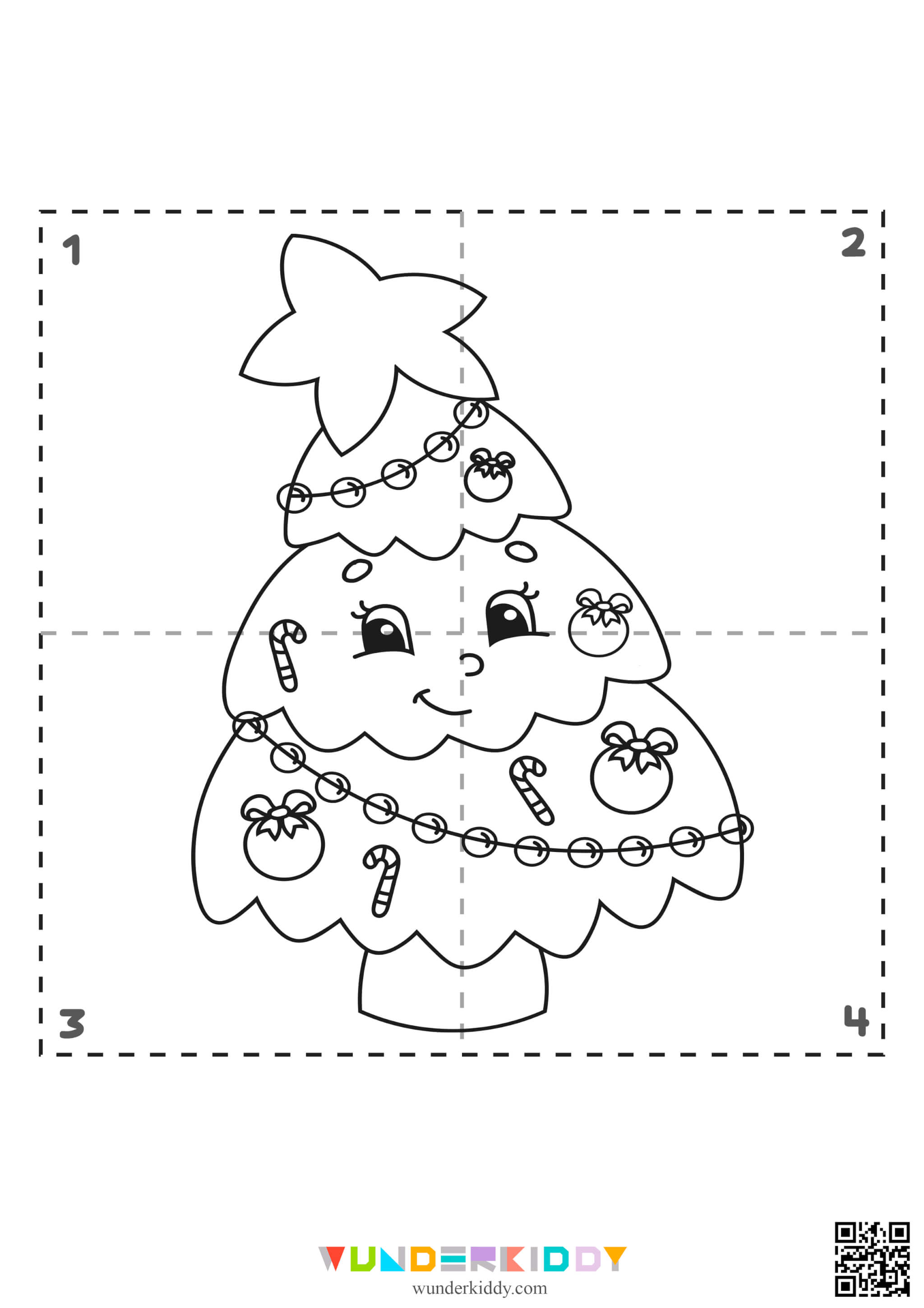 Coloring Pages New Year's Puzzle - Image 4