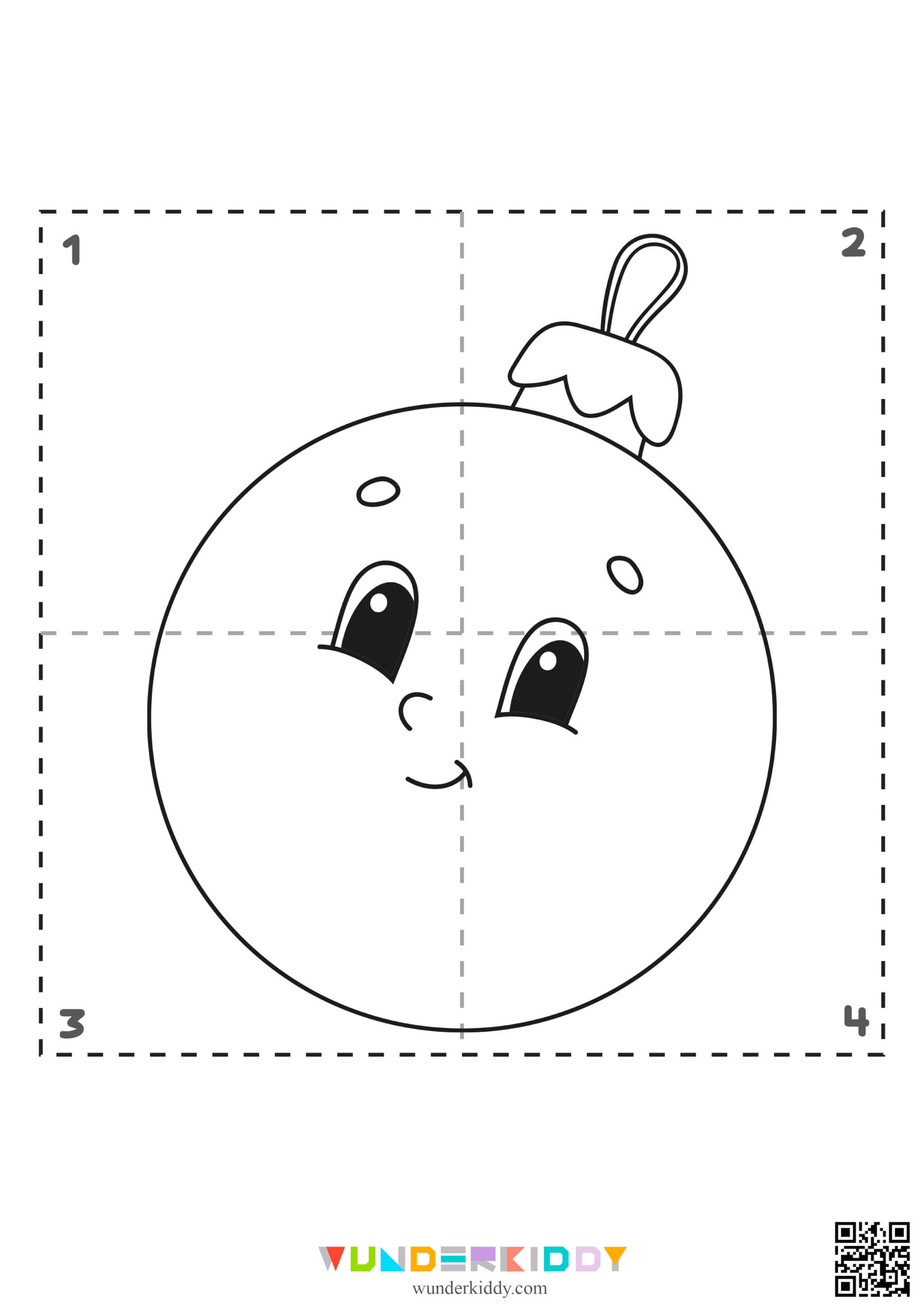 Coloring Pages New Year's Puzzle - Image 8