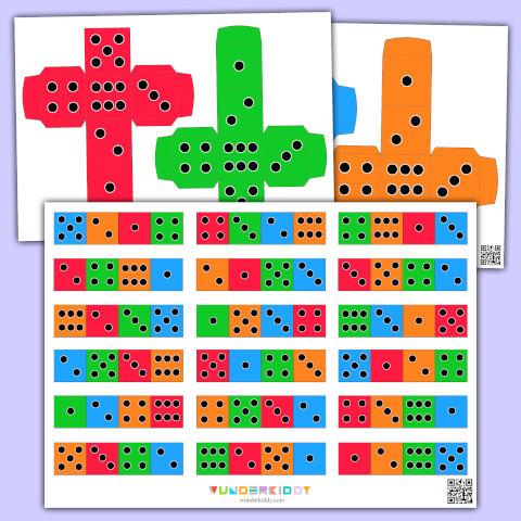 Cartes de cubes à motifs - Image 2