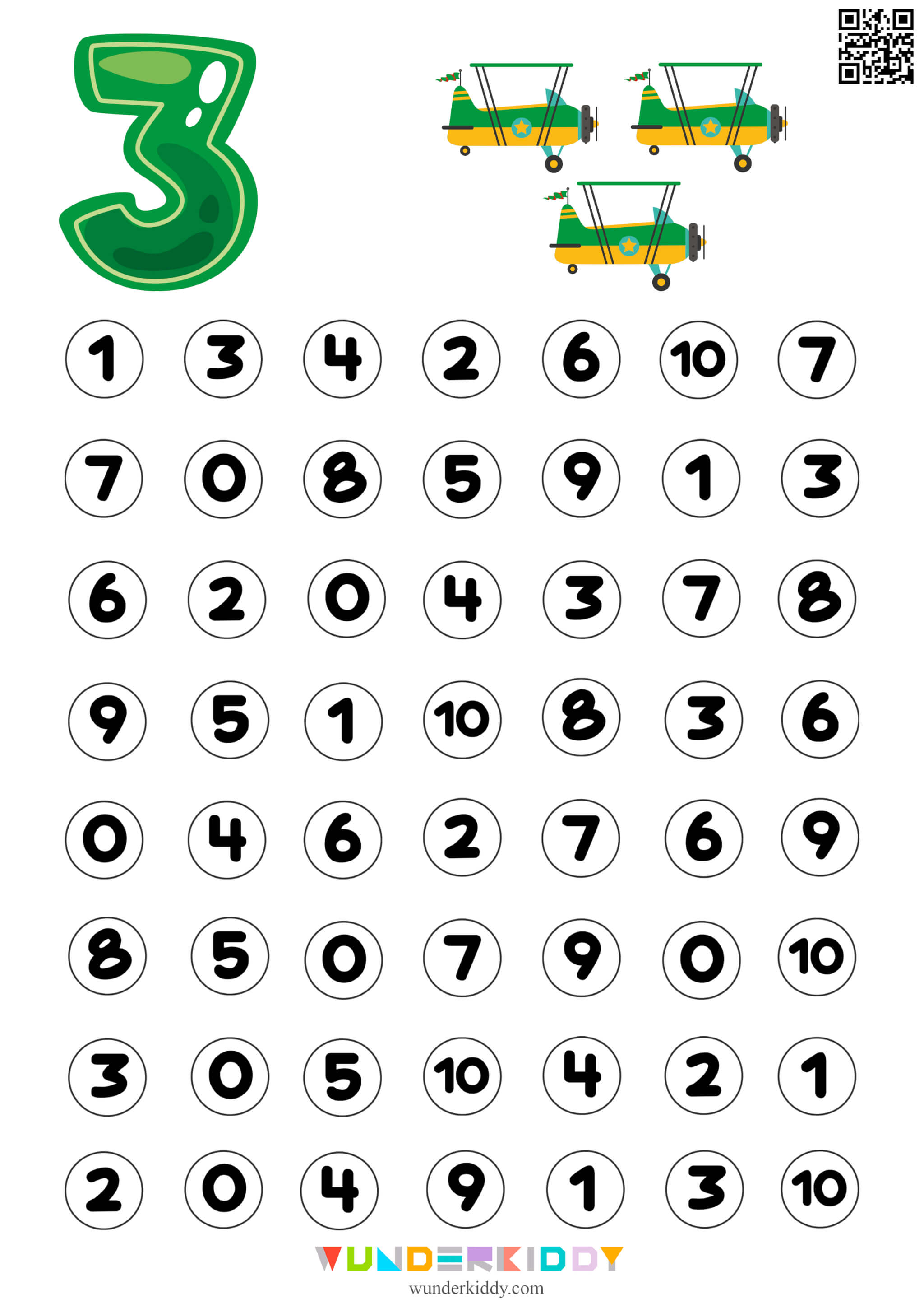 Math Number Recognition Worksheet - Image 4