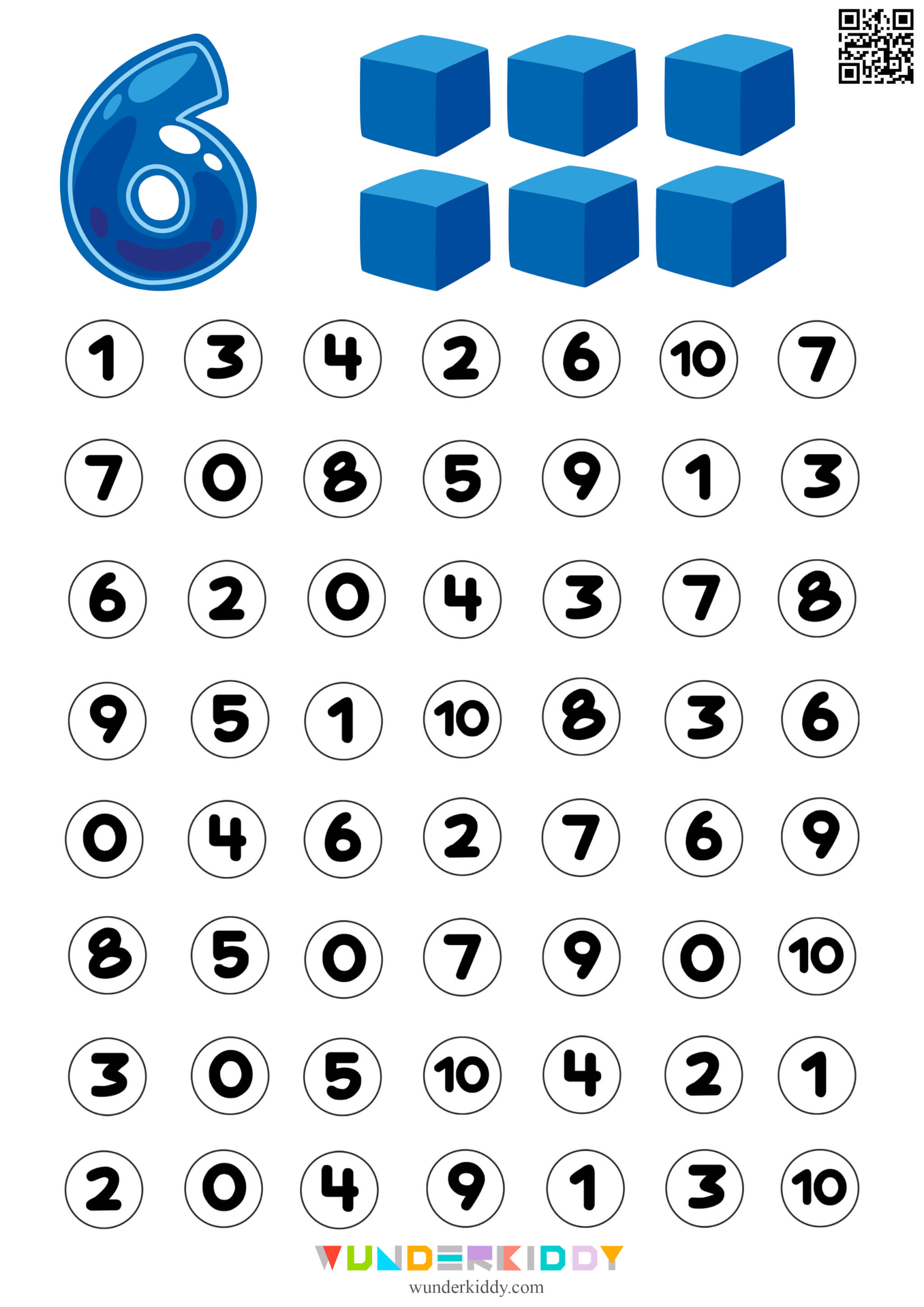 Math Number Recognition Worksheet - Image 7