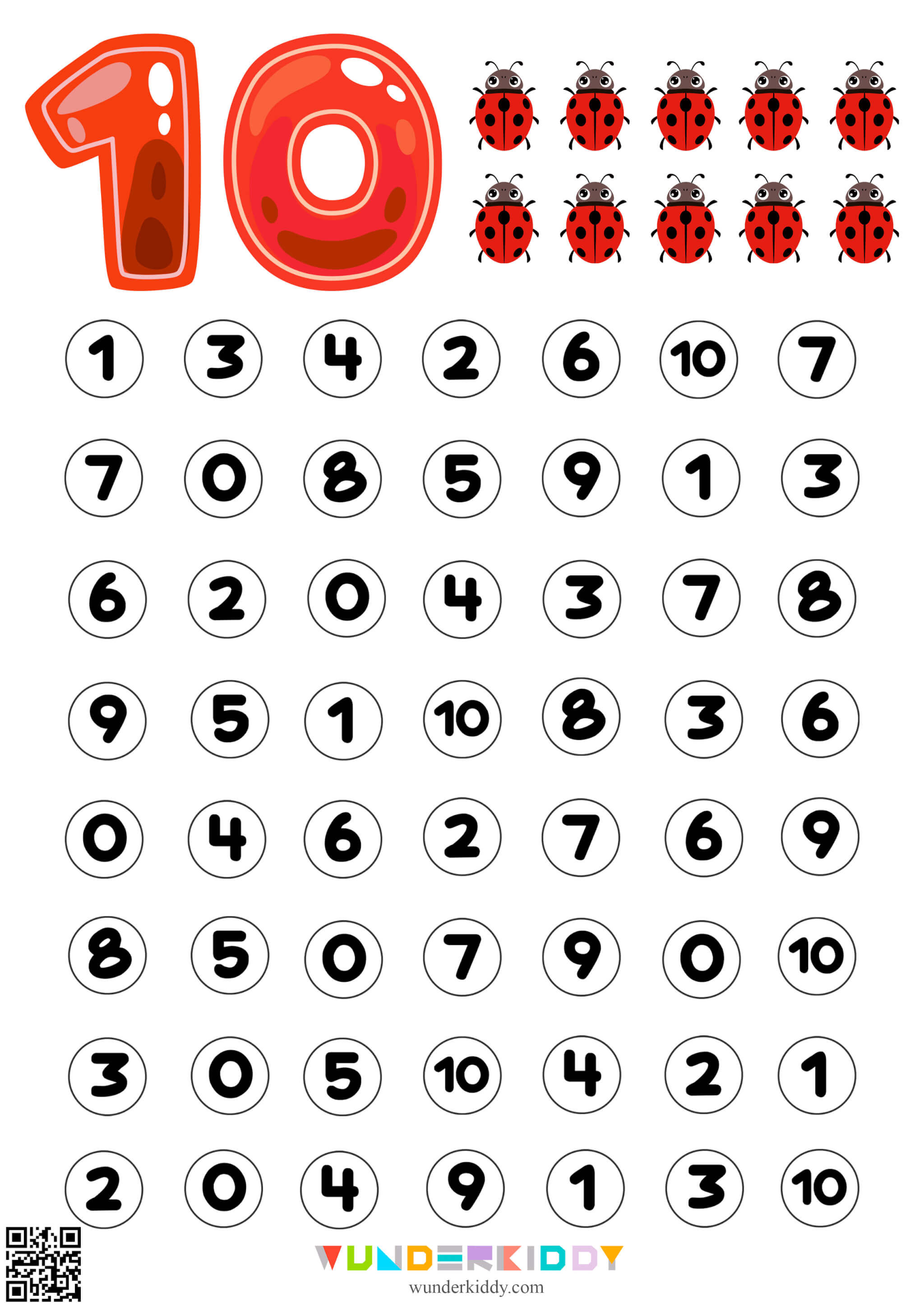 Math Number Recognition Worksheet - Image 11