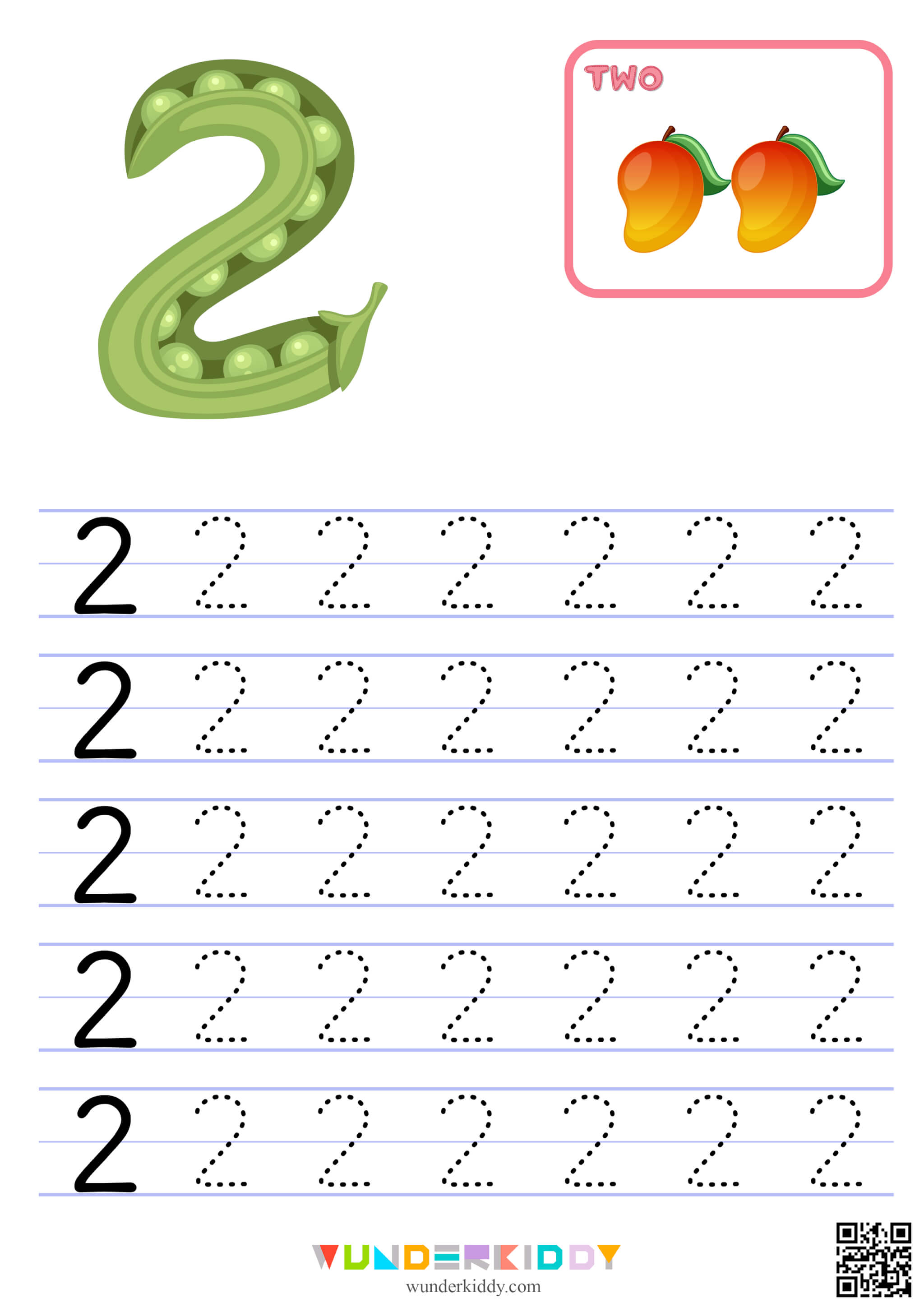 Number Tracing Worksheet - Image 3