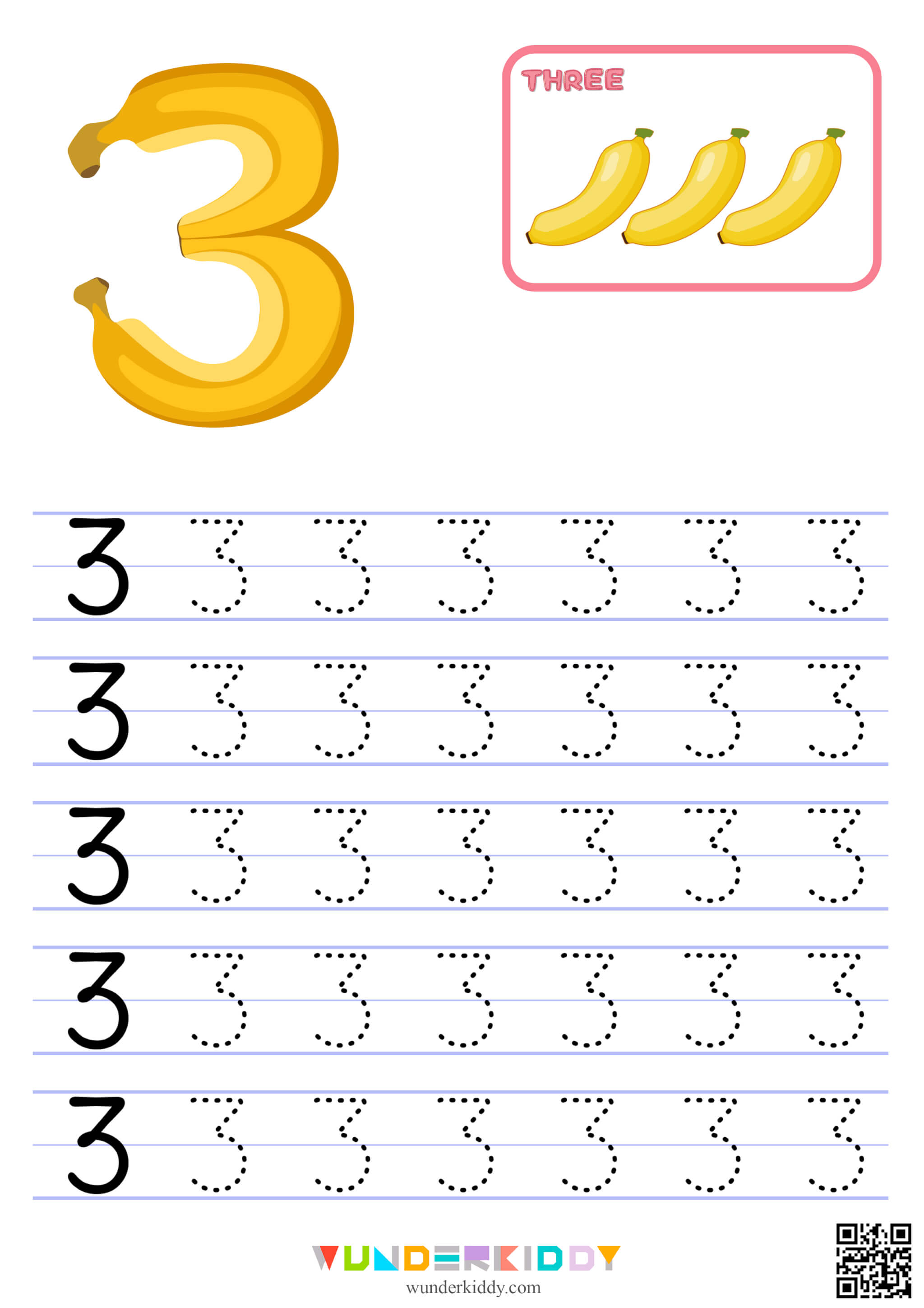 Number Tracing Worksheet - Image 4