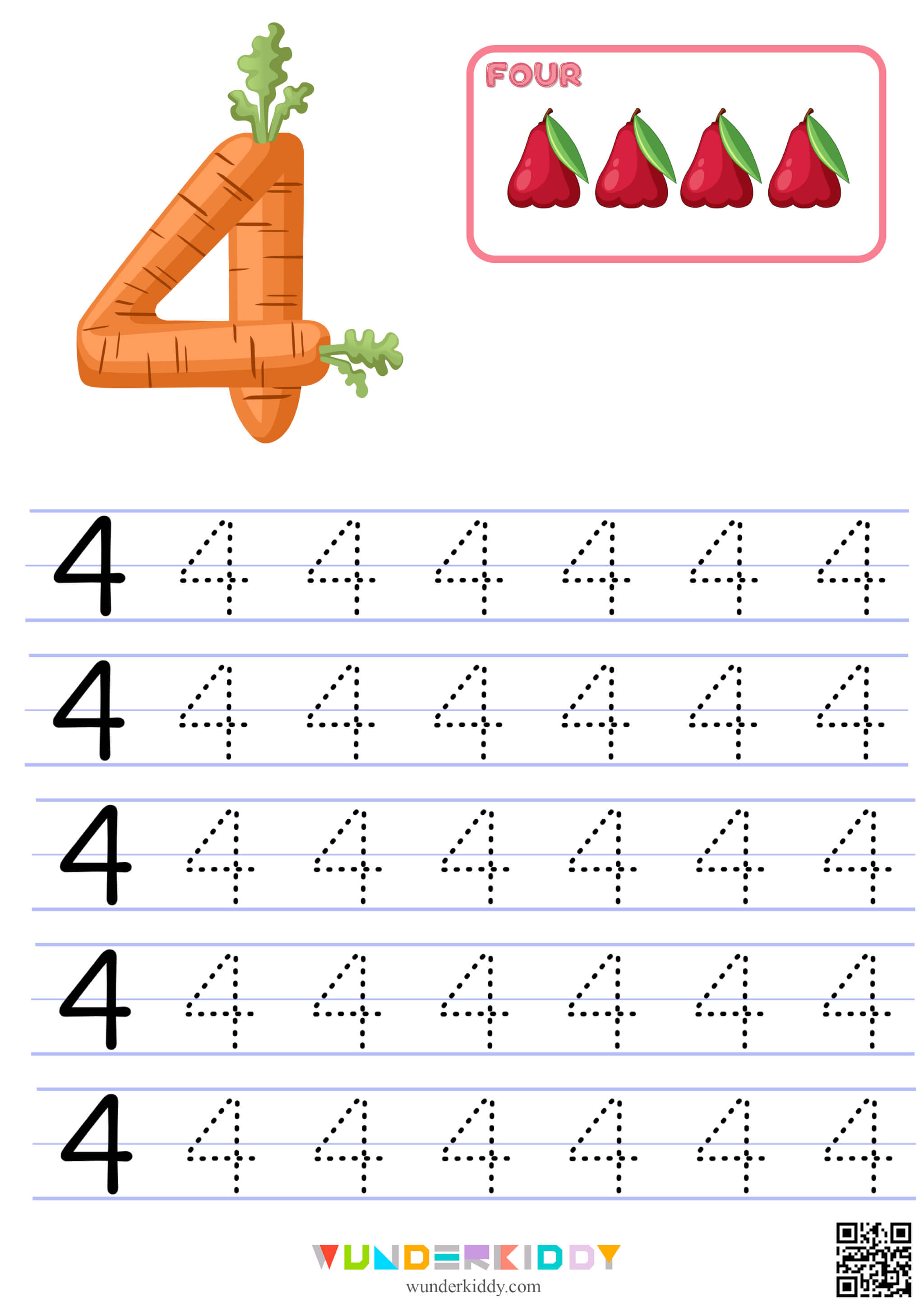 Number Tracing Worksheet - Image 5