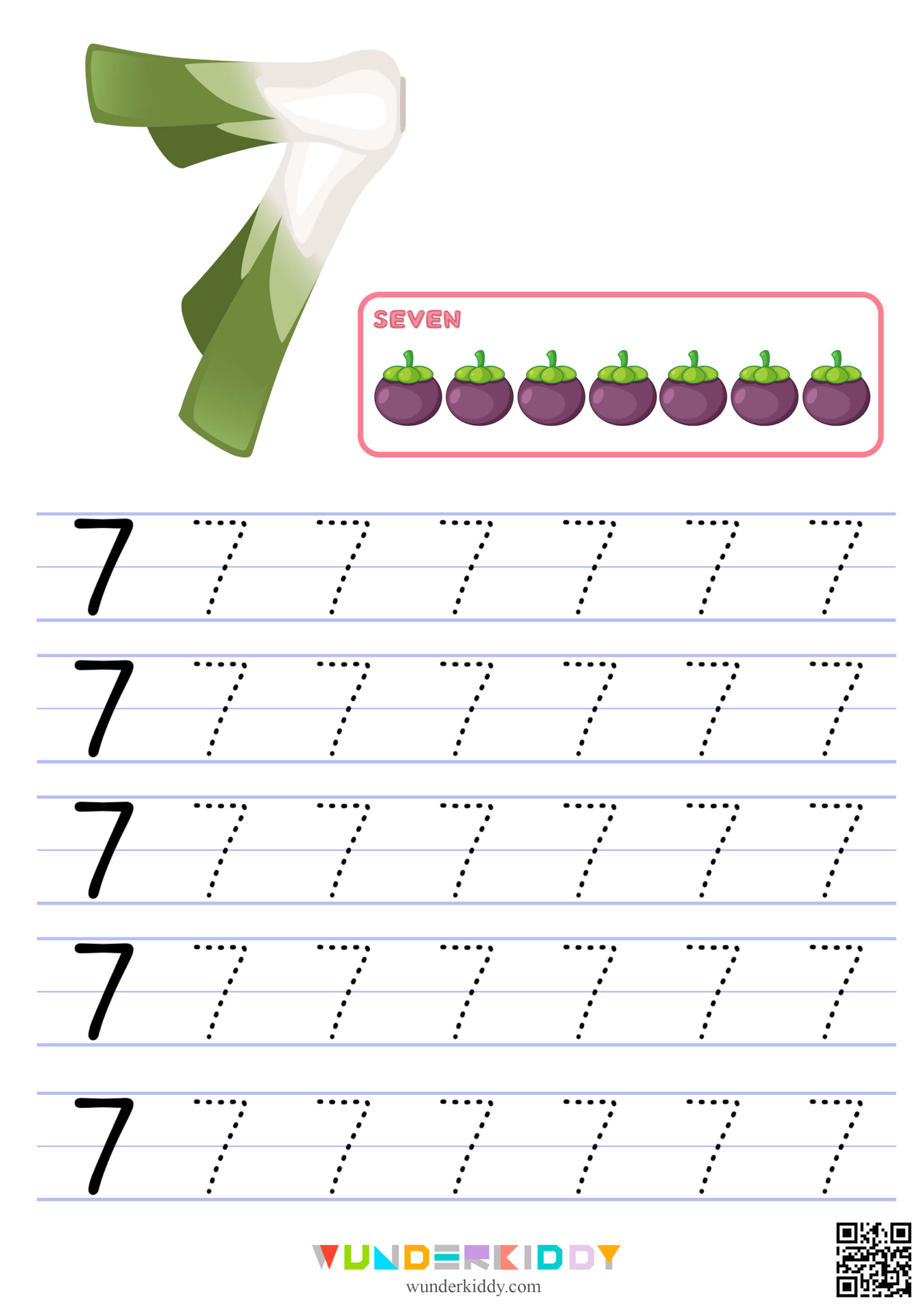 Number Tracing Worksheet - Image 8