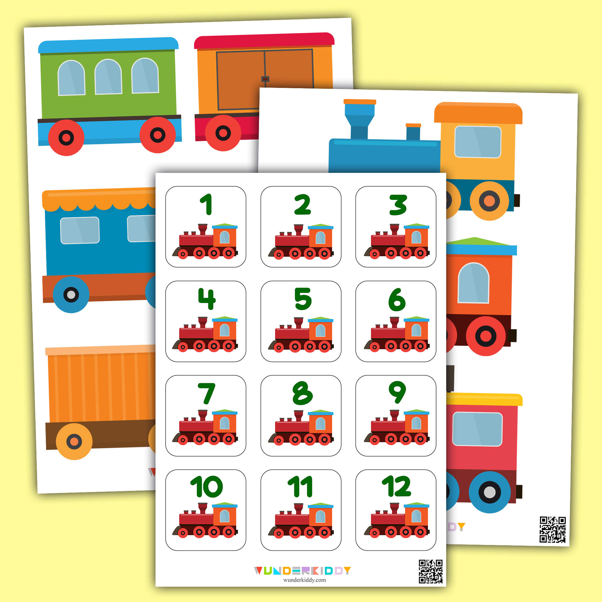 Игра на счёт до 20 для детей «Поезд с числами»