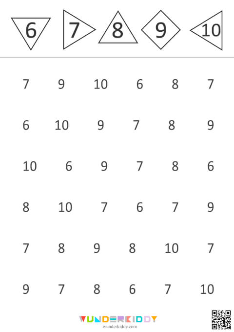 Рабочие листы «Найди и обведи цифру» - Изображение 3