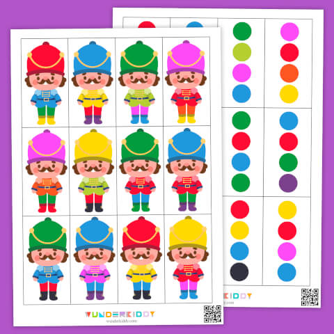 Emparejar cascanueces de colores - Imagen 2