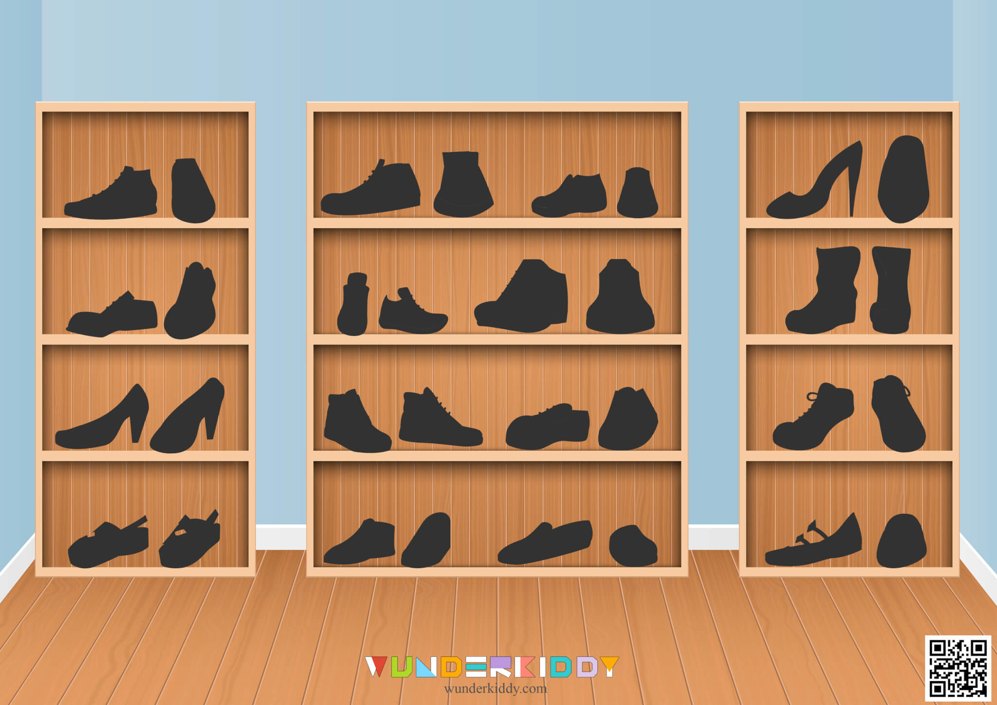 Activity sheet «Organize shoes»