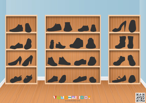 Shadow Matching Worksheets Shoe Shelf - Image 3