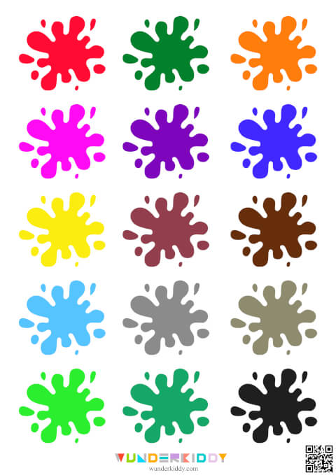 Paint Splash Color Sorting Worksheet - Image 2