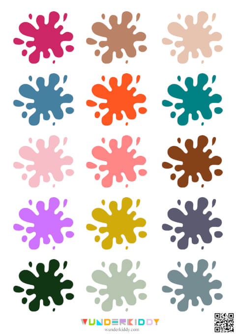 Paint Splash Color Sorting Worksheet - Image 4