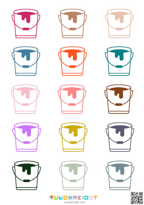 Paint Splash Color Sorting Worksheet - Image 5