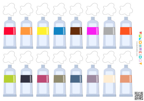Paints Color Matching Worksheet - Image 2