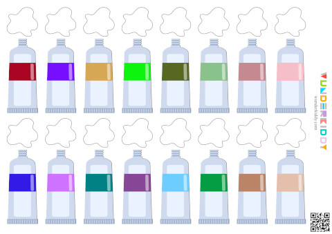Paints Color Matching Worksheet - Image 3