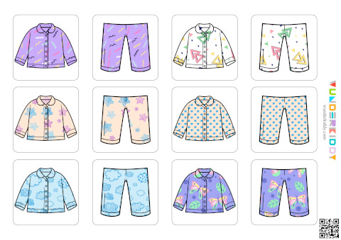 Pajama Pattern Matching Cards - Image 4