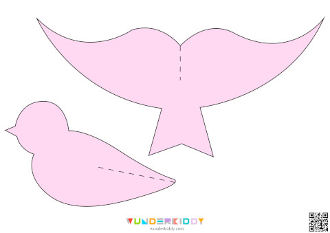 Free Printable Paper Craft Birds Template DIY for Kids