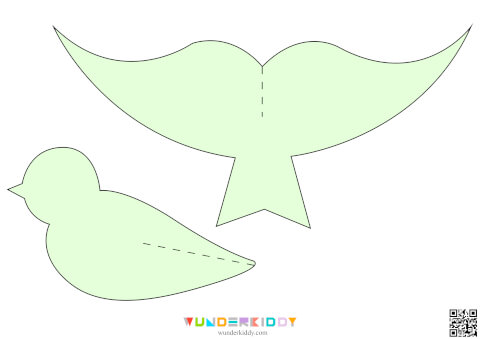 Free Printable Paper Craft Birds Template DIY for Kids