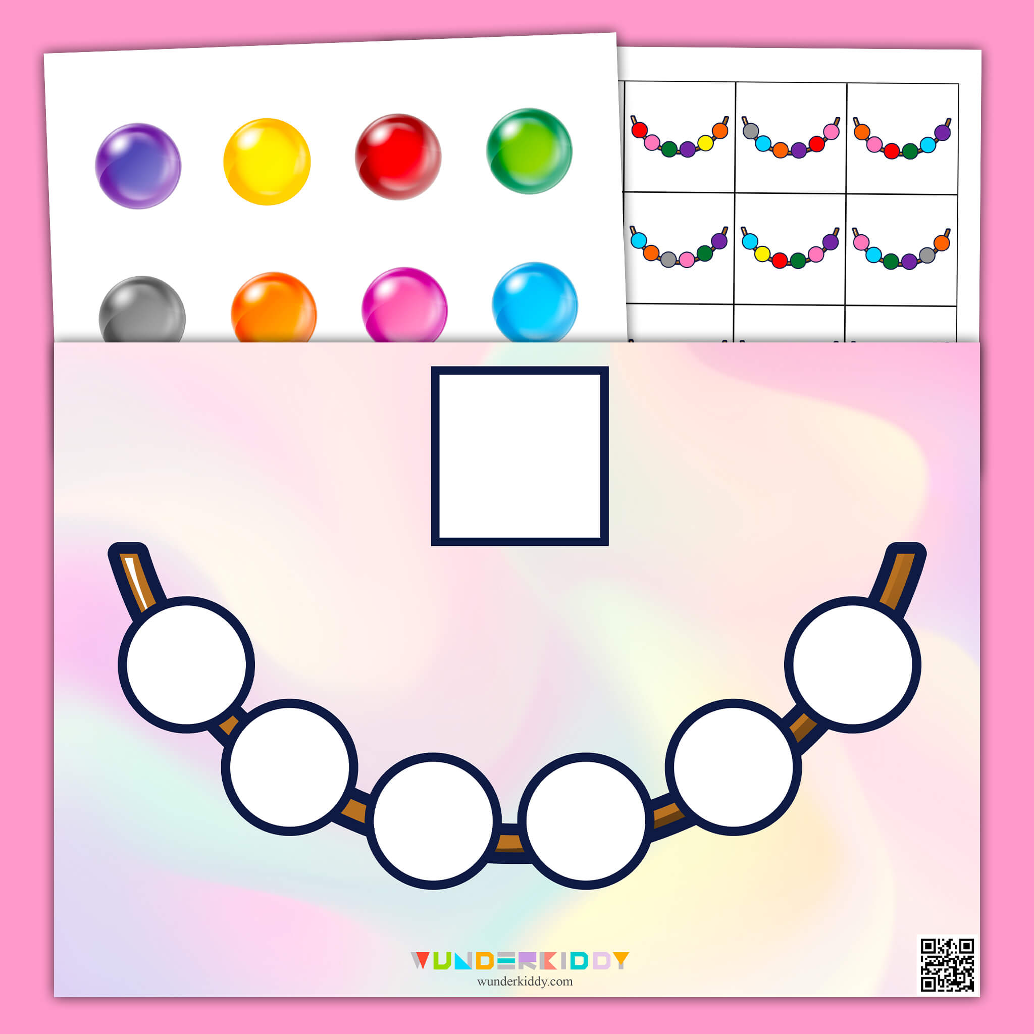 Pearls Color Matching Activity