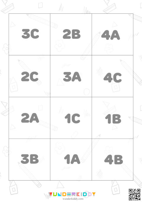 Pencil Color Grid Game - Image 2