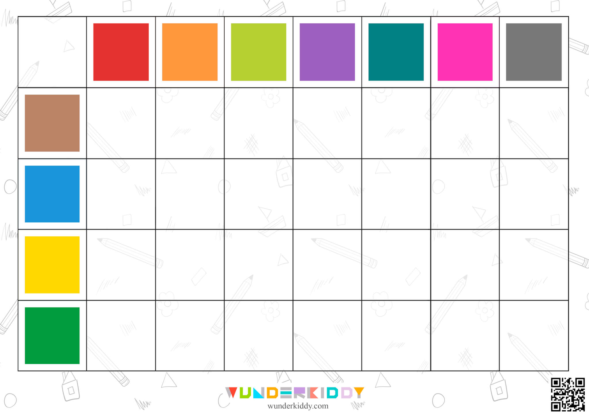 Pencil Color Match Activity - Image 2