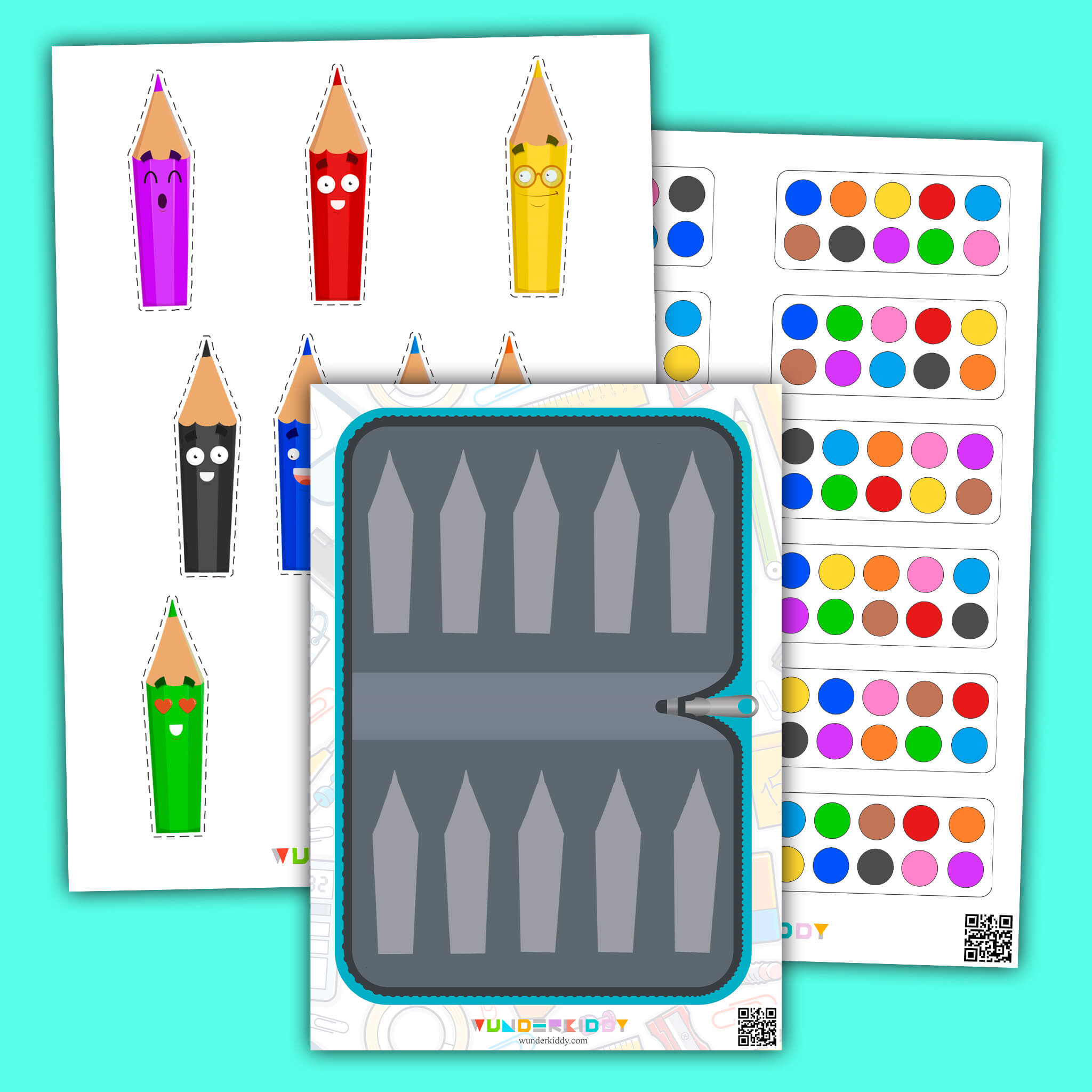 Учим цвета в игре «Пенал с карандашами»