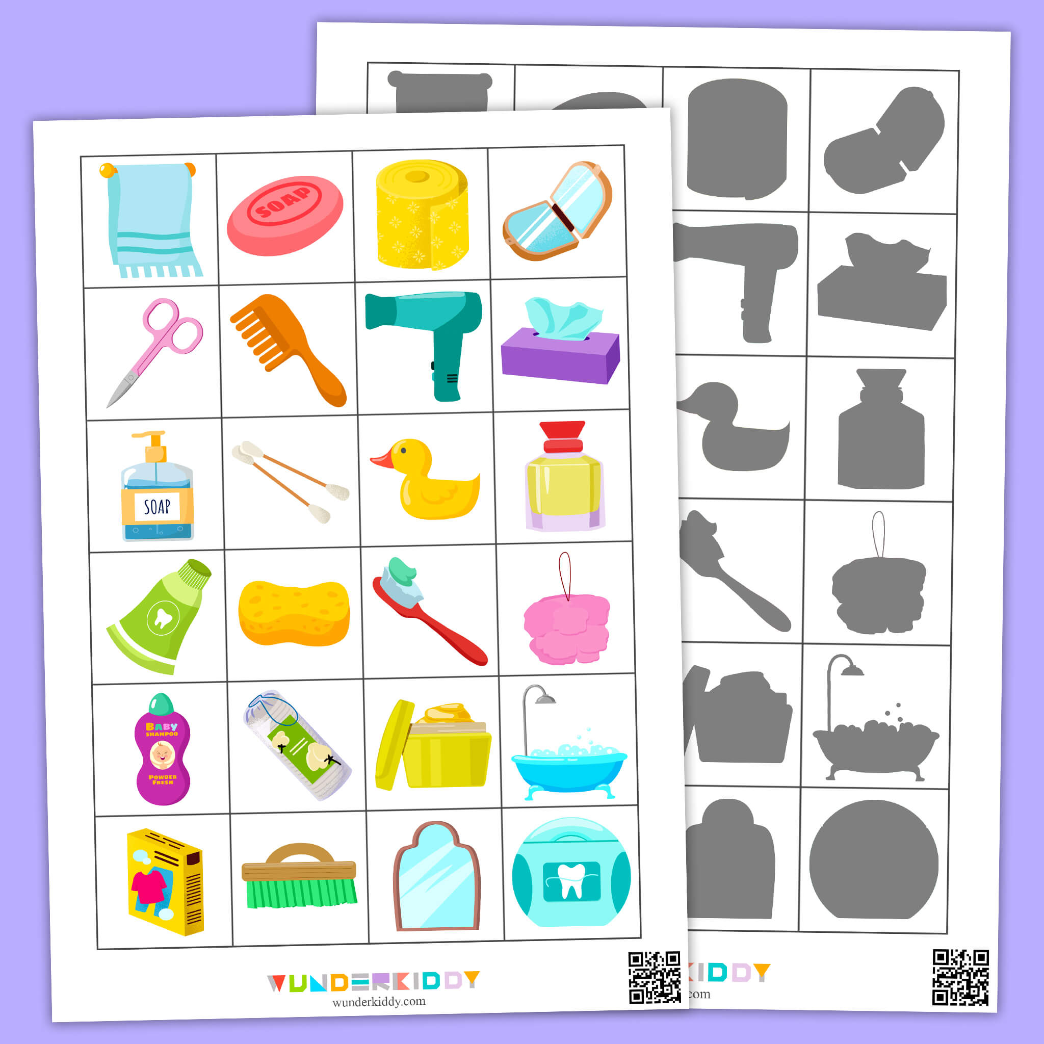 Hygiene Shadow Matching Activity